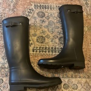 HUNTER Tall rain boots [Black]